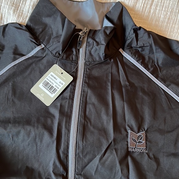 Mens black windbreaker jacket - Picture 4 of 8